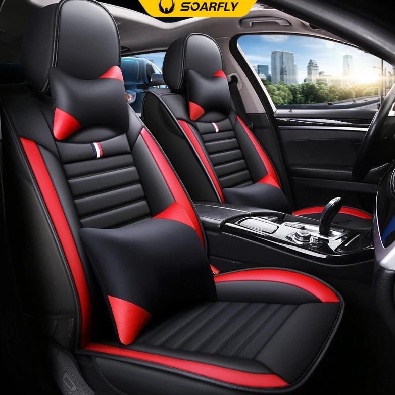 SOARFLY Sarung Jok Full Set/Cover Jok Mobil/Jok Mobil Copotan/Alas Jok Mobil Empuk Untuk Toyota Hond