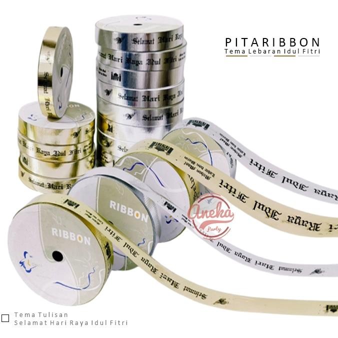 

Promo Gila Pita Lebaran Metalik / Pita Parcel Lebaran Selamat Hari Raya Idul Fitri / Pita Kado Mengkilap Promo Gila