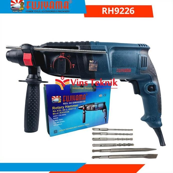 Mesin Bor Beton Rh9226 Fujiyama Hammer Drill Rh 9226