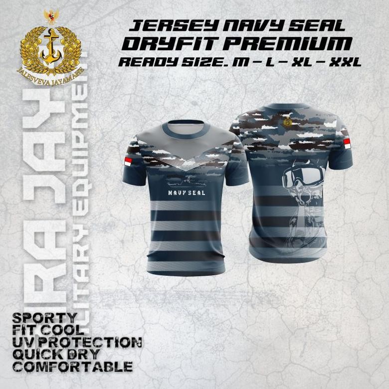 ''Terlaris" Baju Jersey Full Printing Premium Navy Seal Terbaru