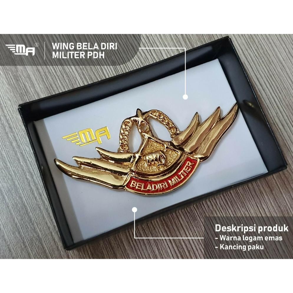 ''Terlaris" Wing Beladiri Militer Tni Ad Pdh Brevet Pin Beladiri Militer Tni Ad