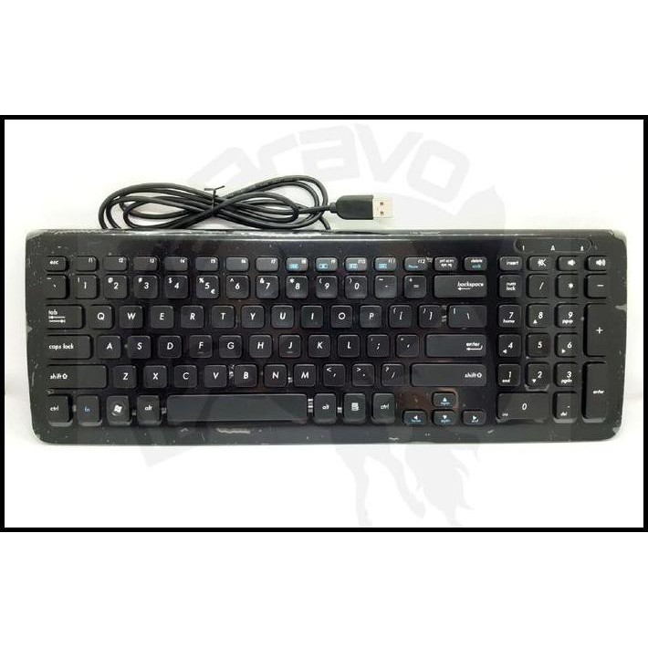 Asus Keyboard Wired Dekstop KU-0902 PC USB Komputer PK130C12A03 Black