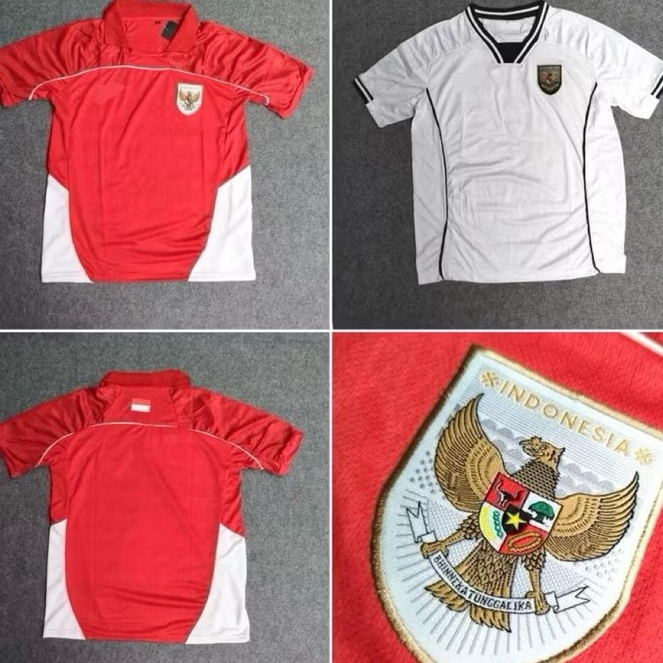 Jersey Timnas Indonesia 2025 Logo Bordir Baju Bola Timnas Indo Kaos Bola Indonesia Jersey Nobar Kaos