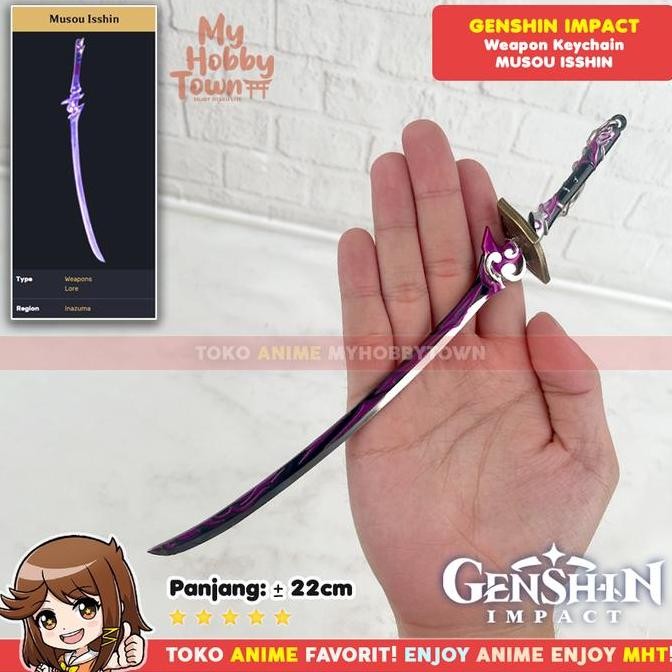 Stok Terbatas Gantungan Kunci Genshin Impact Musou Isshin Raiden Shogun Baal Eksklusif