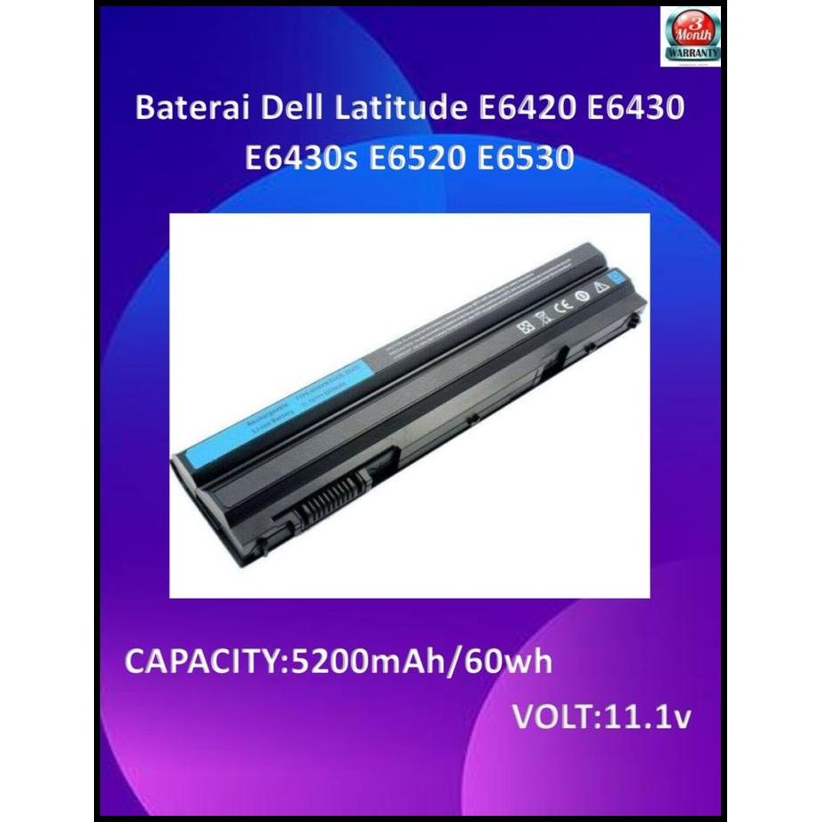 Baterai Dell Latitude E6420 E6430 E6430s E6520 E6530