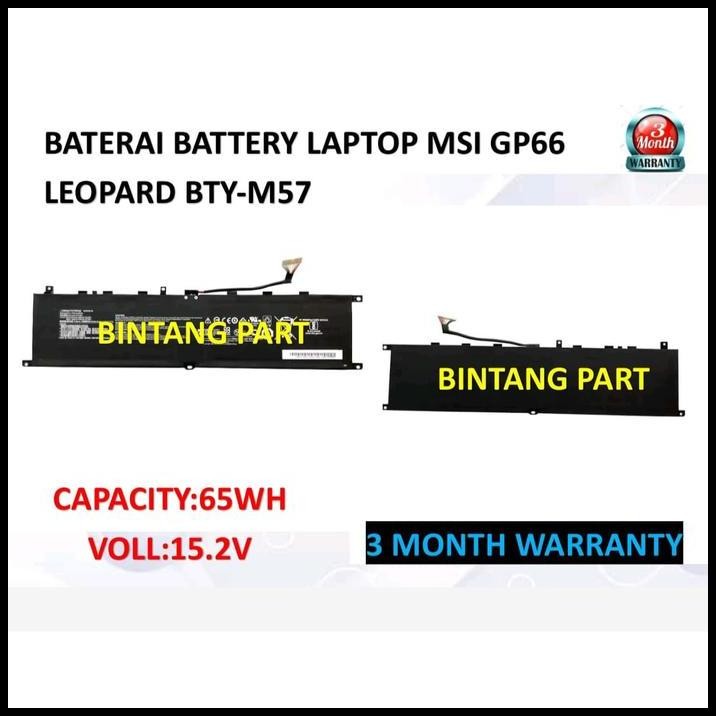 BATERAI BATTERY LAPTOP MSI GP66 LEOPARD BTY-M57
