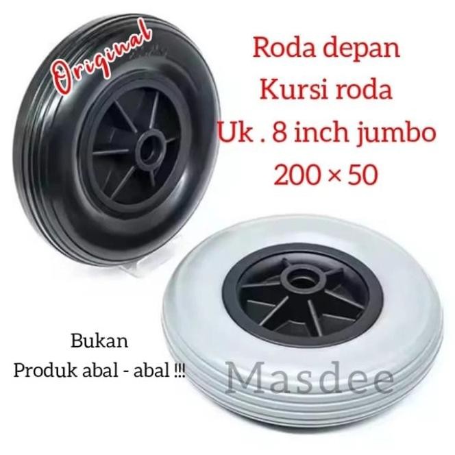 Promo Ban Mati Roda Depan Kursi Roda Elektrik Dan Cp  Dll Uk 20Cm Original Ready