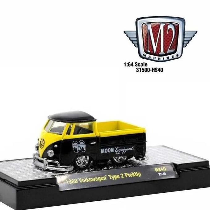 New M2 Machines 1:64 Volkswagen Single Cab Pickup Mooneyes Diecast