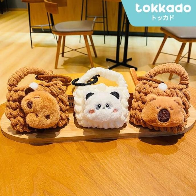 Stok Terbatas TOKKADO Takeo Keychain Boneka Panda Capybara Tas Lucu