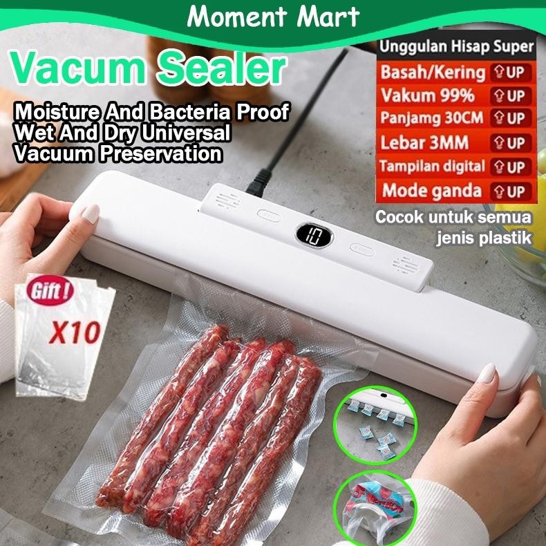 Vacum Sealer / Alat Vakum Makanan / Mesin Vacum Makanan  / Alat Vacum Makanan Frozen (Free 10pcs Pla