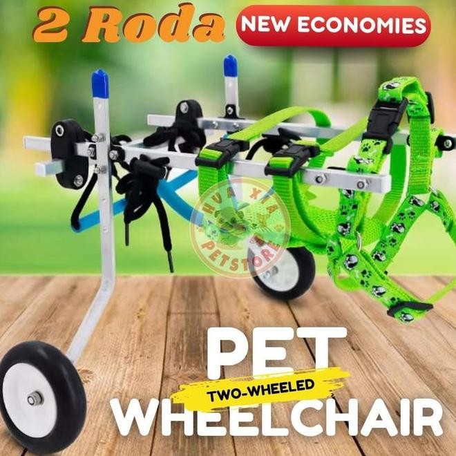 Terlaris Pet Wheelchair Kursi Roda Alat Bantu Jalan 2 Roda Kucing Anjing Kecil Ready
