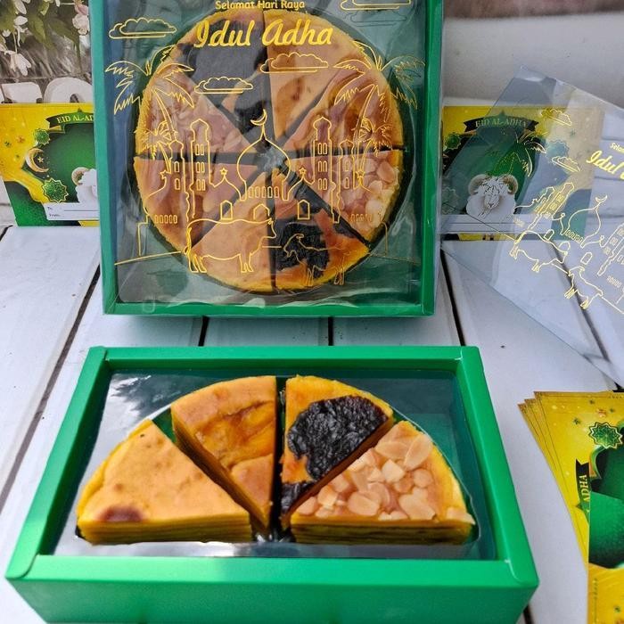 

IX Kue lapis legit empat sultan ukuran 1/2 loyang bulat (8x16cm) rasa premium, almond, cempedak, prunes gluten free Makanan