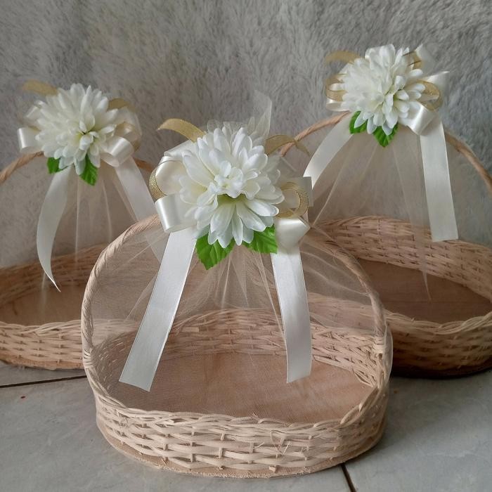 

IX Keranjang ombak putih / keranjang parcel / Box hantaran