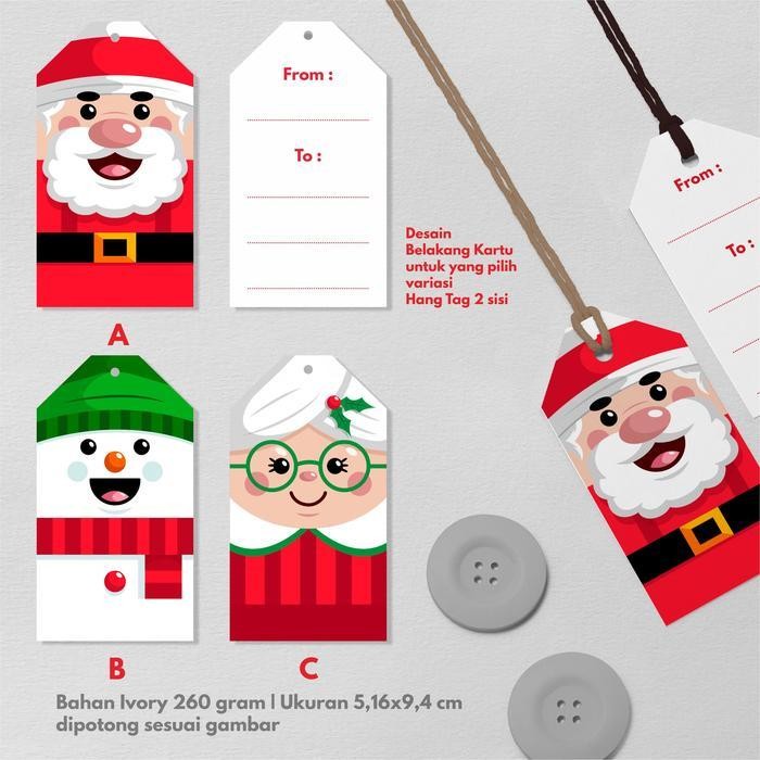 

CJ Hang Tag, Kartu Ucapan hadiah natal, Merry Christmas cocok untuk Hampers, Kado, Parcel, Box, dll - per pack isi 10 pcs