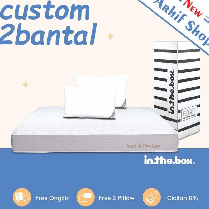 SL SPRING BED KASUR IN THE BOX inthebox 150x200 (Custom Size)