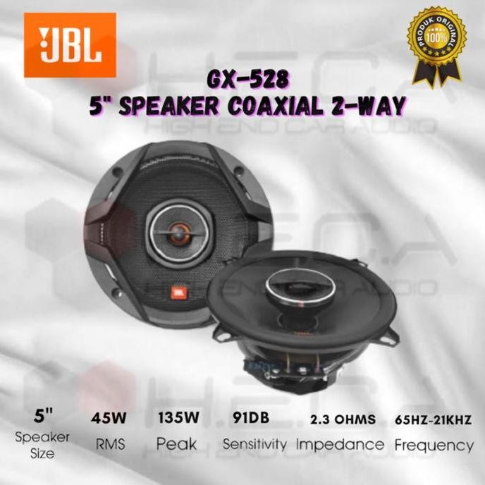 JGX-528 Speaker Coaxial 5" inch 2-Way GX528 Pintu Bawah Dashboard