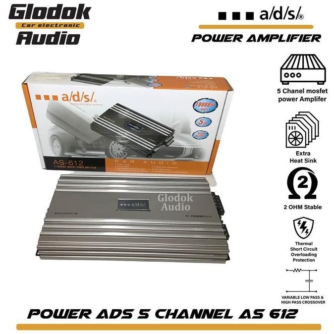 ADS Power amplifier Mobil 612 Amplifier 5 Chanel Mosfet