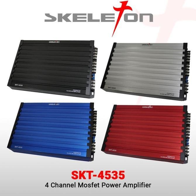 POWER AMPLIFIER MOBIL 4 CHANEL SKELETON 4535