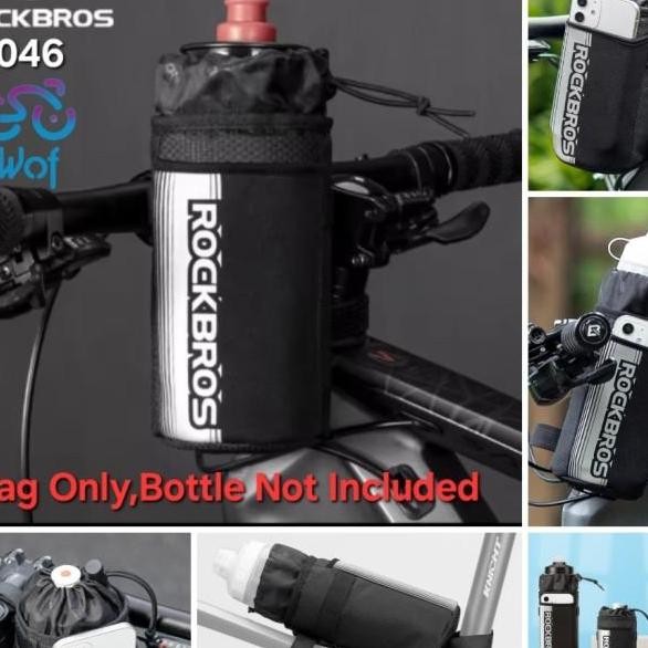 Robros 046 Tas Pegangan Botol Air Stang Rangka Depan Sepeda Motor Lhtweht Portable Bicycle Bike Hand