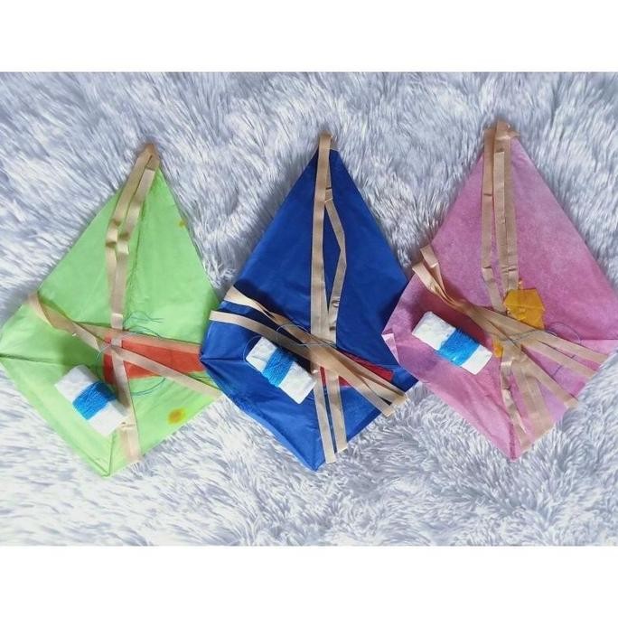 Mainan Anak Layangan Mini Isi 10 Polos Murah