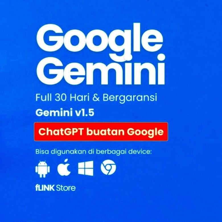 Google Gemini Pro Premium 30 Hari Resmi