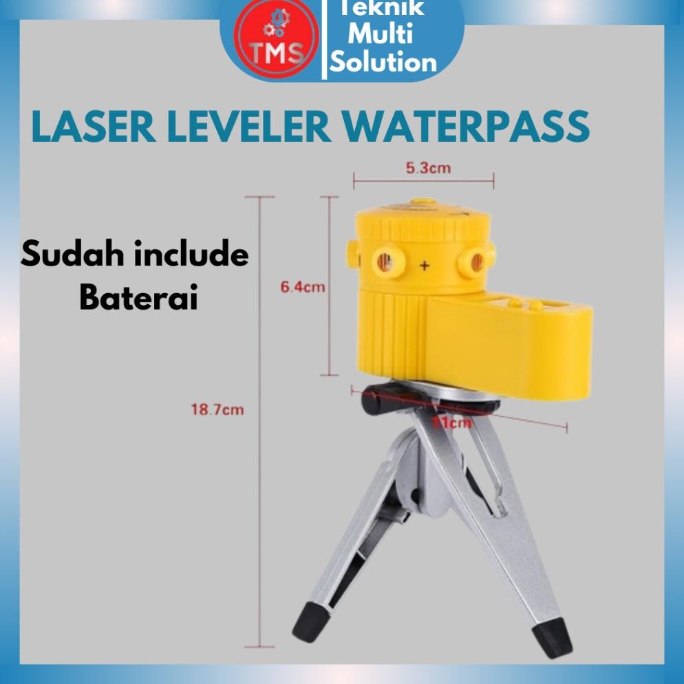 Laser Leveler Siku Laser Waterpass Kaki Tripod Siku Tukang Laser Level TERMURAH