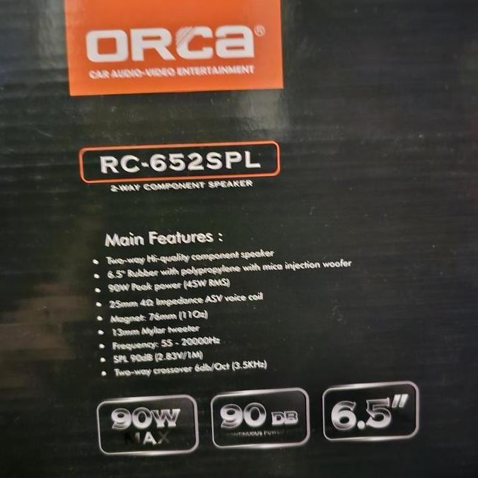 Speaker Split ORCA RC-652 SPL Speaker Component 2 way ORCA