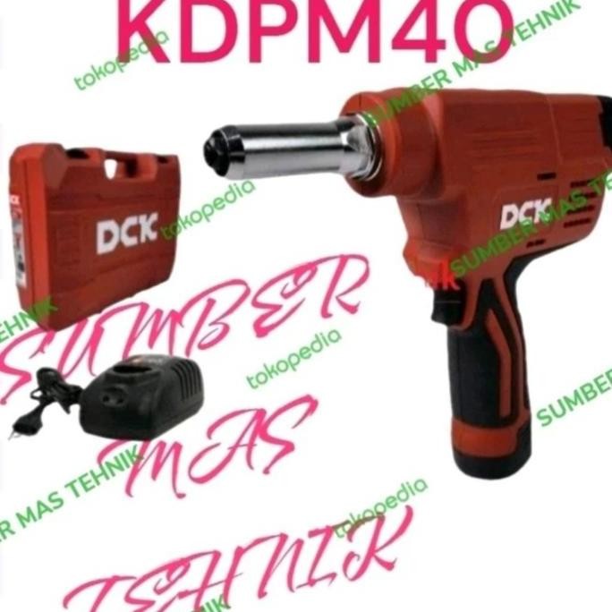 Adpm40 Cordless Rivet Gun Alat Paku Clamp Pakai Batere Dca Co