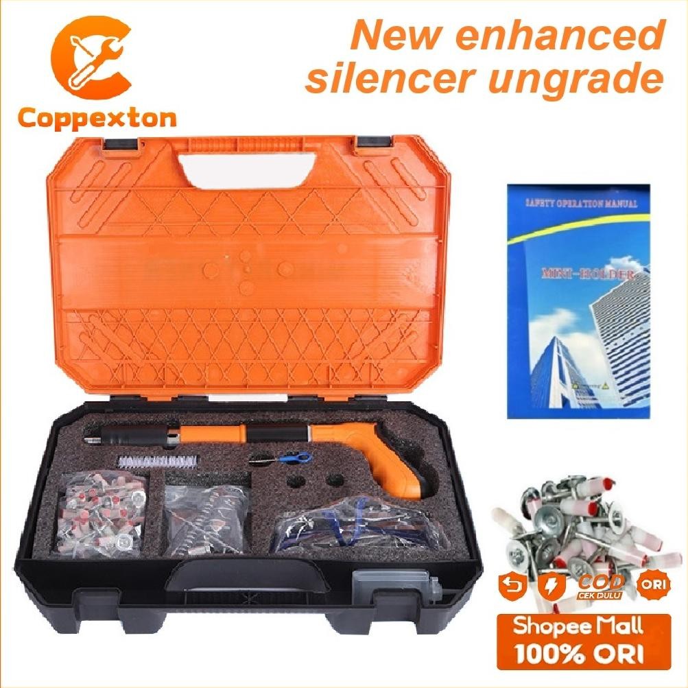 

Coppexton Mini Stampset T500 Paku Beton Besi Ramset Mesin Stamp Alat Tembak Baja Dinding Semen