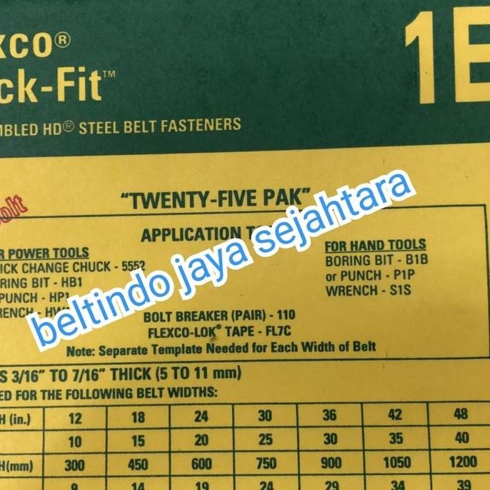 

Flexco Fastener 1E Co