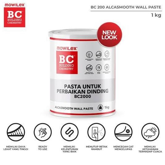 Mowilex Alcasmooth Wall Putty 1Kg Plamir Mowilex Co