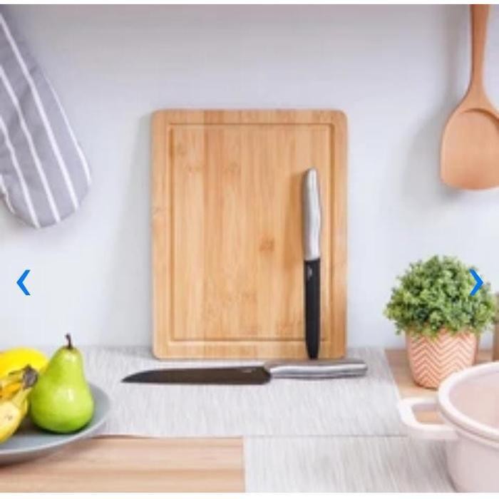 SL Informa Cooking Color Set Talenan Kayu dan 2 pcs Pisau Dapur