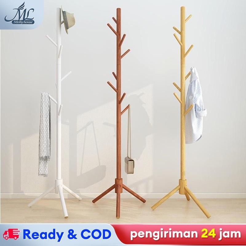 SL Stand Hanger Hanger/Stand Hanger Kayu/Stand Hanger/Gantungan Topi Multifungsi/Gantungan Tas Dan T