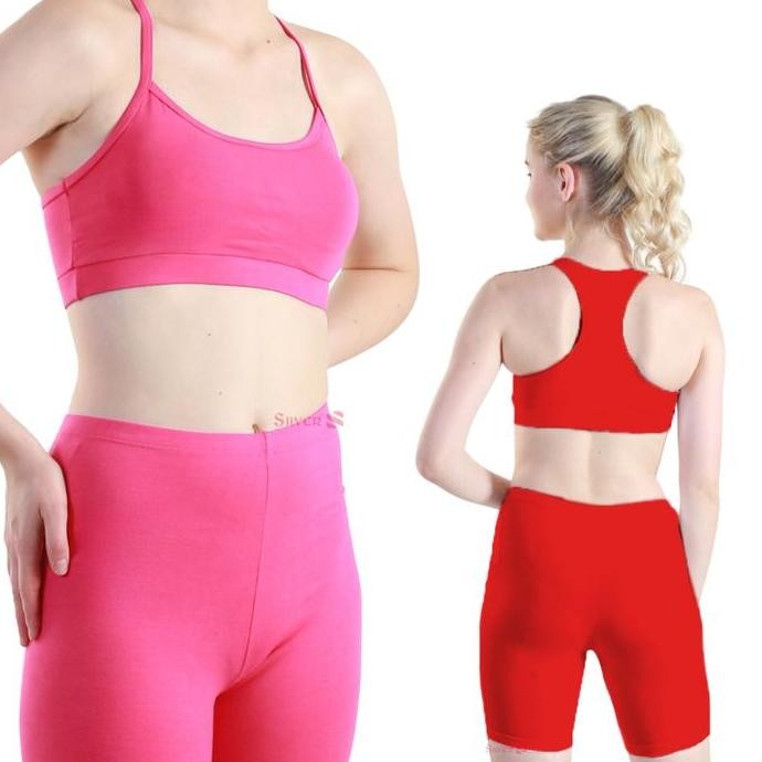 SILVER Basic Biker Shorts Pants / Celana Pendek Olahraga Pria Wanita