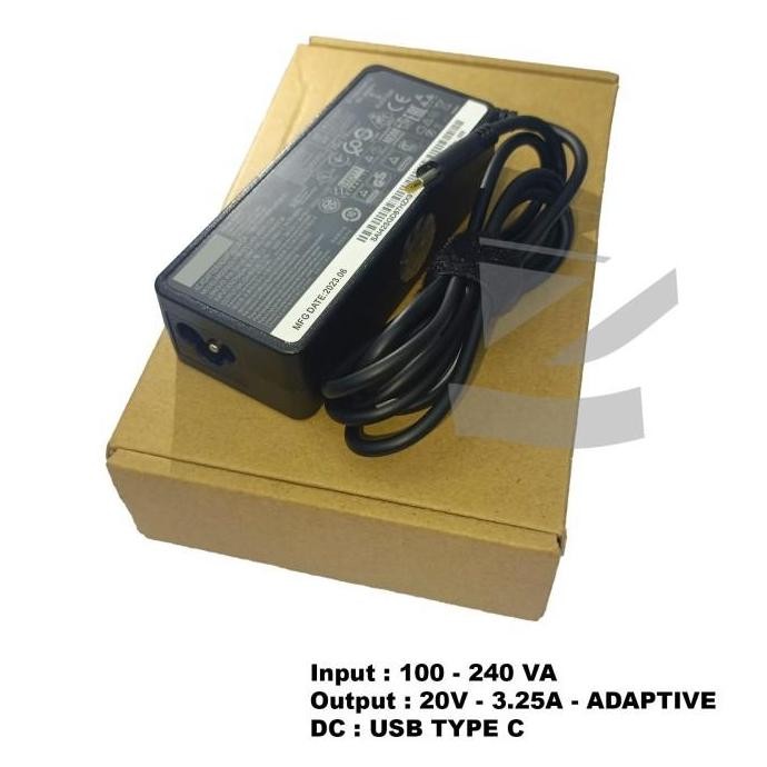 Charger Laptop ThinkPad X-1 Carbon Gen 6+ USB Type C