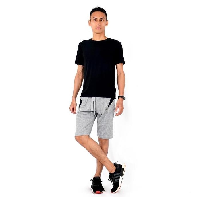 Joger Pants Pria Jogger Sweatpants Celana Sedengkul JACQUE Abu Grey