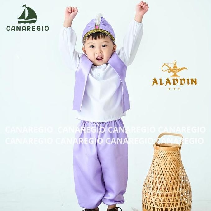 Kostum Aladin Prince Aladdin Putri Yasmine/ Anak Laki laki / Aladin disney