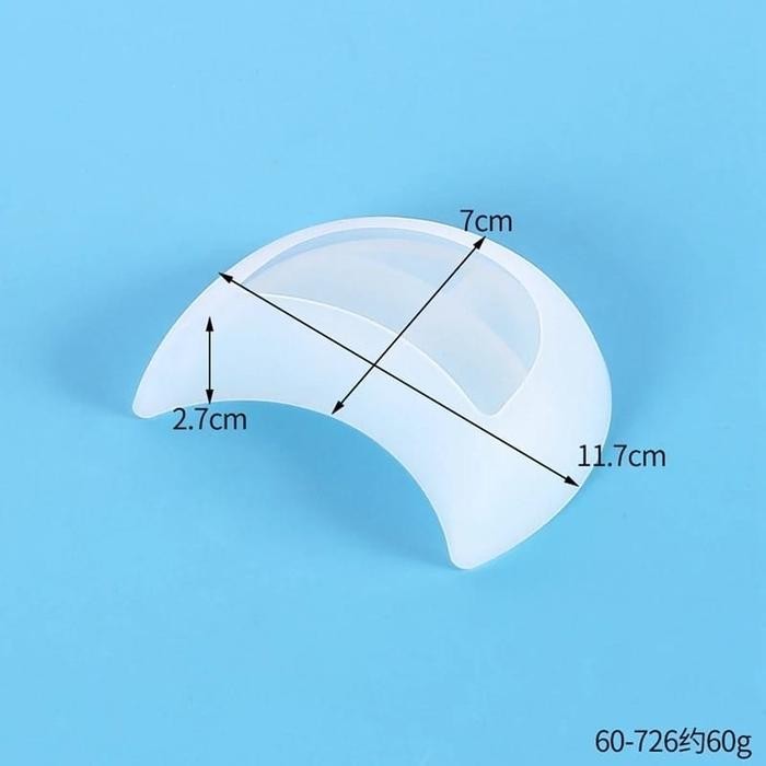 

(Diskon) Cetakan Silikon Resin Tray Bulan Sabit Half Moon Epoxy Mold Bestseller