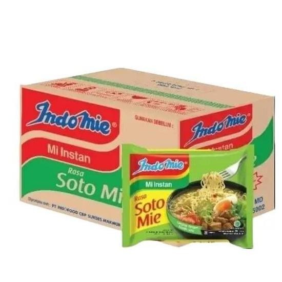 

Indomie Mi Instant Rasa Soto Mie karton isi 40 bungkus LS