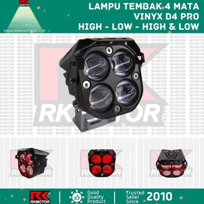Lampu Sorot Laser Gun Vinyx D4 Pro Demon Devil Eye 3 Mode Garansi Murah