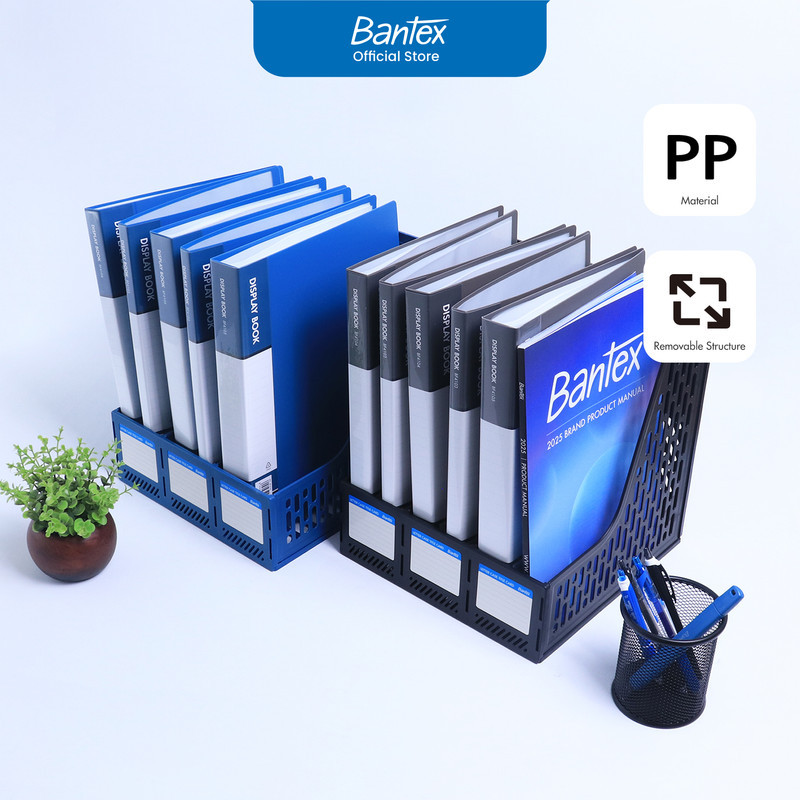 

Bantex Magazine Holder / Rak Box File / File Tray / Tempat Dokumen Bahan PP | 3 Section BJ7643