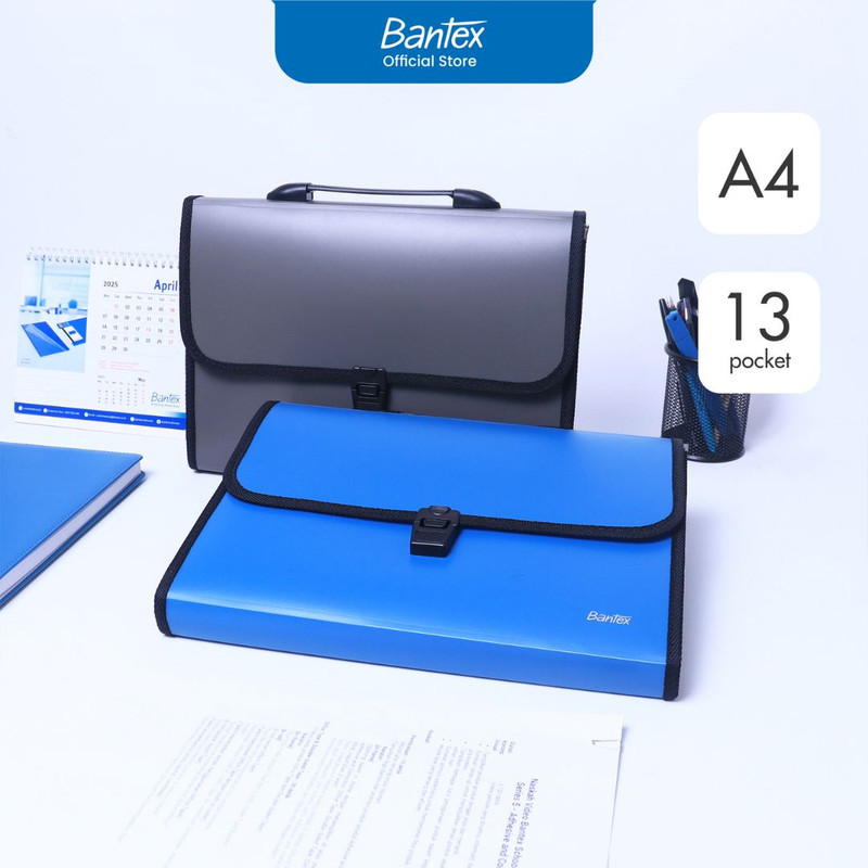 

Bantex Map Harmonika A4 / Expanding File 13 Pembatas Warna Klasik BF1501