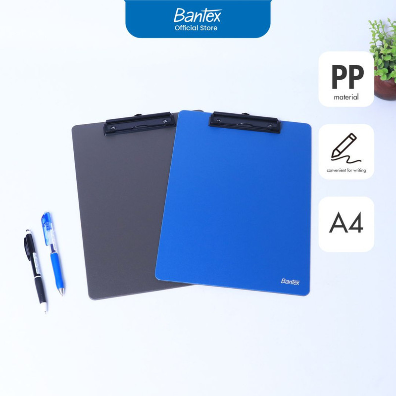 

Bantex Papan Jalan A4 / Clipboard / Alas Menulis Bahan PP Warna Klasik BF7501