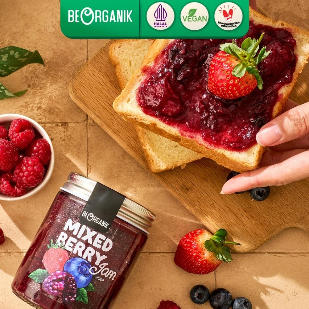 

Beorganik Mixed Berry Jam / Selai Mixed Berry 280gr Asli Tanpa Pengawet