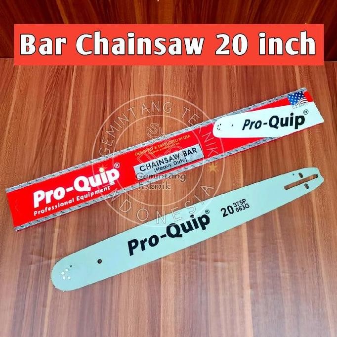 Bar Senso 20 Inch 34 Mata Baja Merk Pro-Quip Original / Bar Chainsaw 20 Inch 34 Mata Baja Co