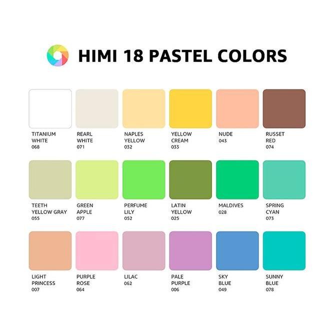 

Miya Himi Pastel Gouache Set 18 X 30Gr / Cat Pastel Gouache Himi / Miya Gouache