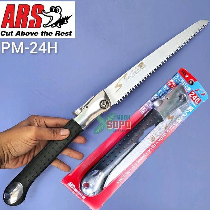 Gergaji Lipat Jepang Ars Pm 24H - 240 Mm, Original, Gergaji Kayu Alat Bonsai Co