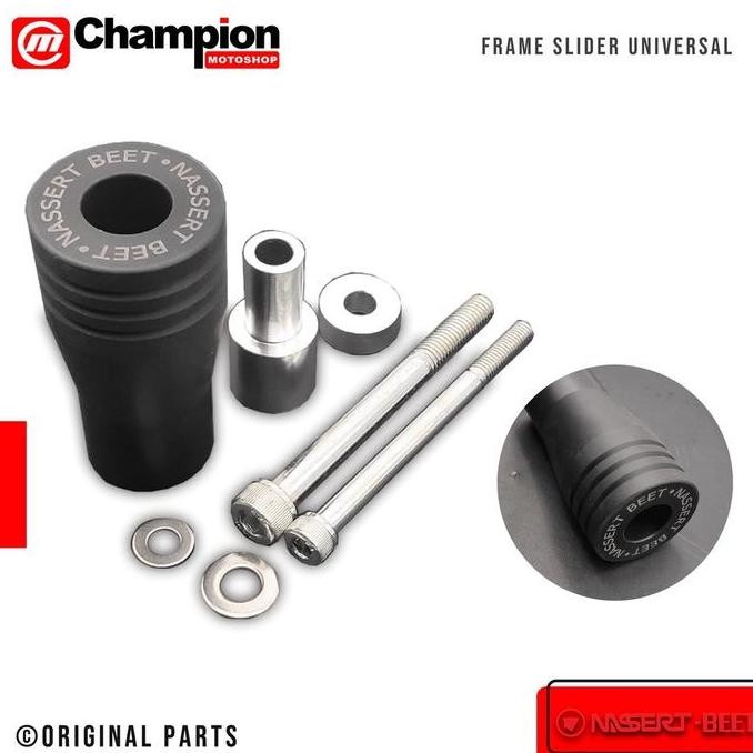 PELINDUNG COVER BODY EXHAUST SLIDER ANTI CRASH JALU KNALPOT UNIVERSAL NASSERT BEET ORIGINAL DAN TERP