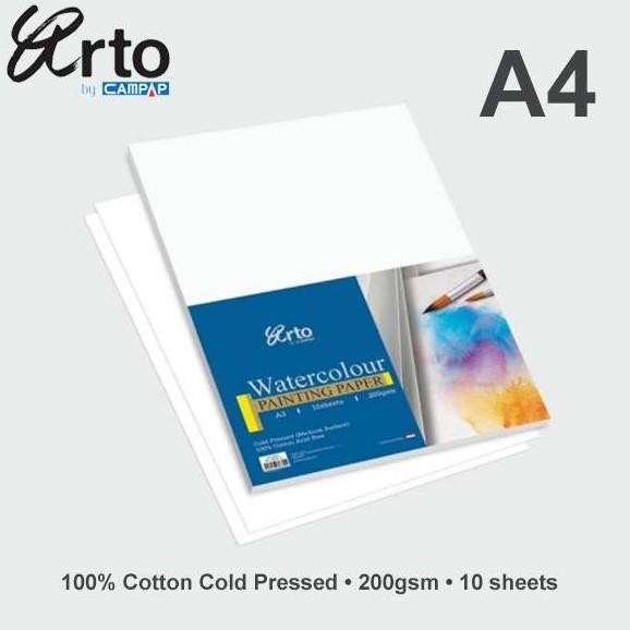 

Arto A4 Water Colour Paper 200Gsm - Cotton
