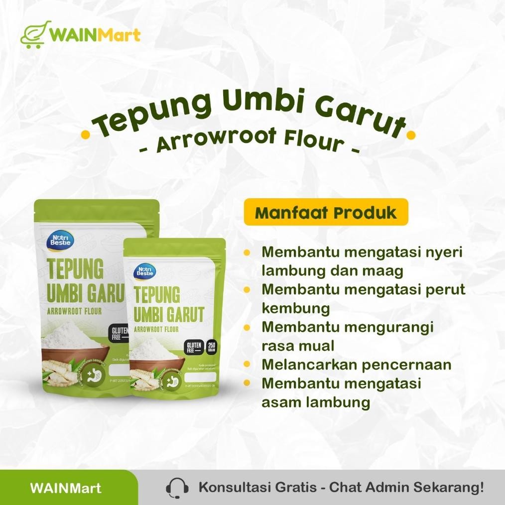

Wainmart Tepung Umbi Garut 500 gram